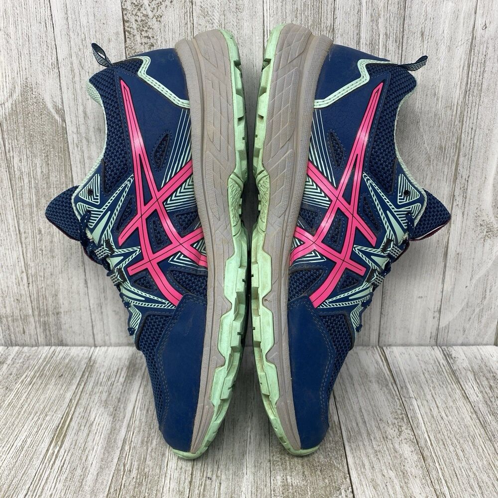 Women's Asics Gel Venture 8 Trail Running Sneaker Shoes Blue Pink - Size 9 - Picture 6 of 11